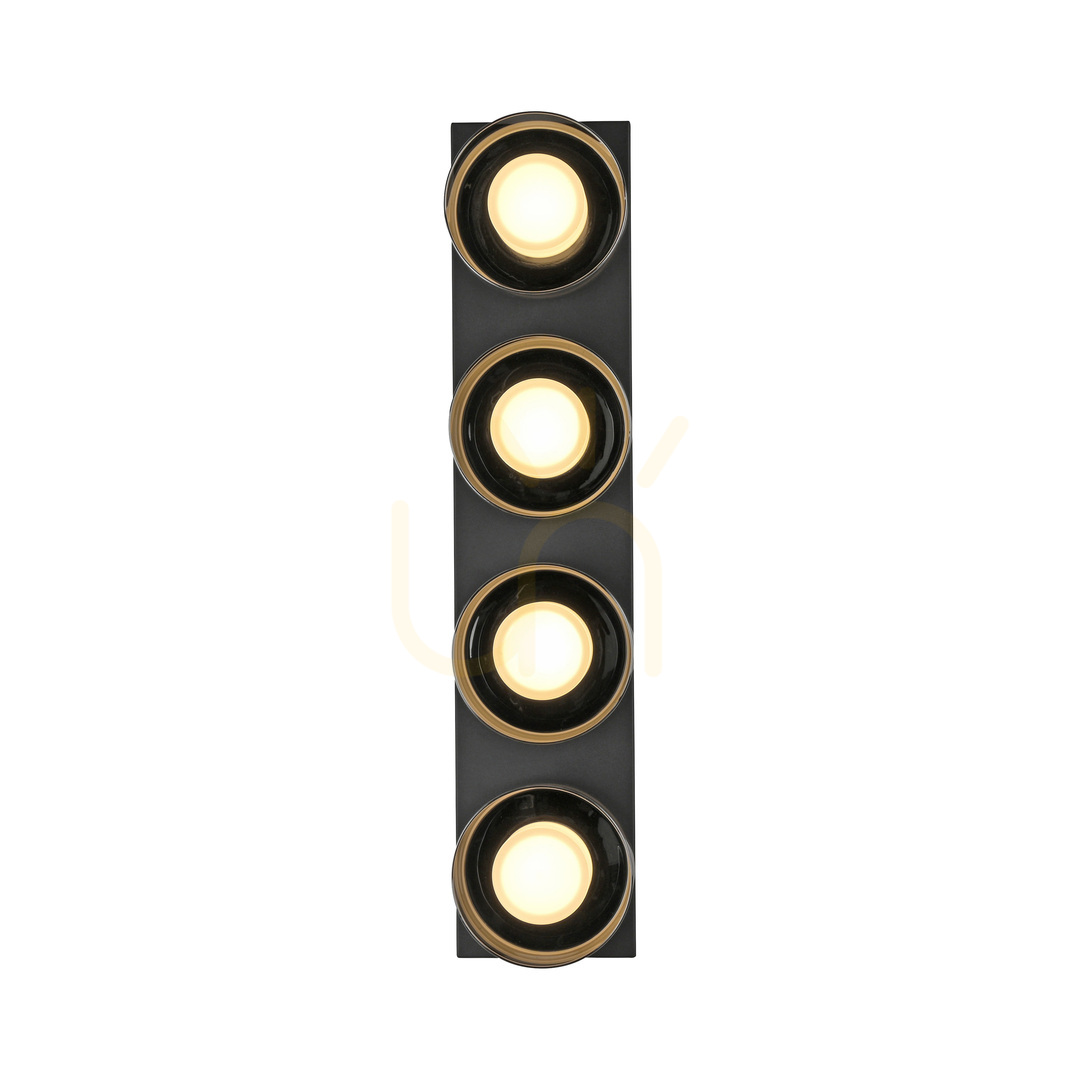 Prüfen Plafond RIKA 6164-18 Schwarz 4xLED Plafond RIKA 6164-18 Schwarz 4xLED