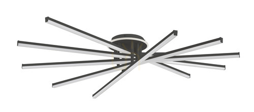 Prüfen Plafond LUNARA MS203650 Schwarz 1xLED
