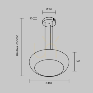 BASSA Hängeleuchte MOD501PL-L20BK1 Maytoni small 6