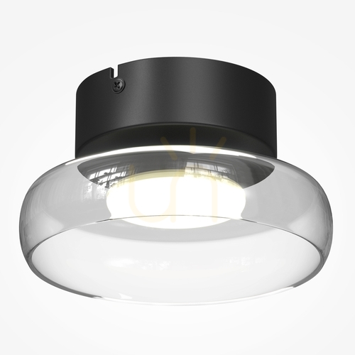 Prüfen Maytoni Float LED-Deckenleuchte MOD498CL-L13BK schwarz 13 W 3000 K, 20 cm
