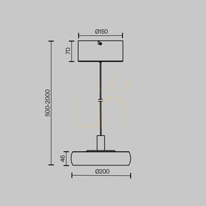 FLOAT Hängeleuchte MOD498PL-L13BK1 Maytoni small 7