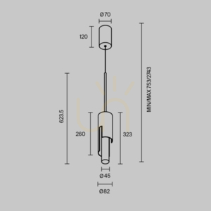 MARIS Pendelleuchte MOD499PL-L6GK Maytoni 7 MARIS Pendelleuchte MOD499PL-L6GK Maytoni small 7