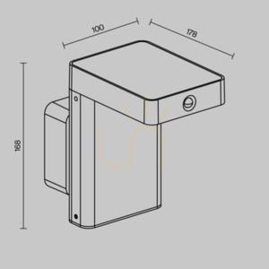 Maytoni Nordis O140WL-L2BK Solar-Wandleuchte LED schwarz 2 W 3000 K IP65 small 8