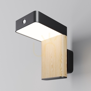 Maytoni Nordis O140WL-L2BK Solar-Wandleuchte LED schwarz 2 W 3000 K IP65 small 0