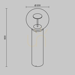 VELORA O139FL-L8BRK IP65 Lichtmast Maytoni 7 VELORA O139FL-L8BRK IP65 Lichtmast Maytoni small 7