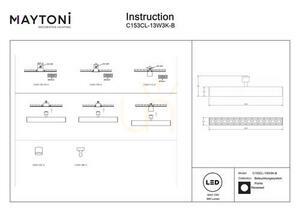 POINTS Deckenleuchte C153CL-13W3K-B Maytoni small 7