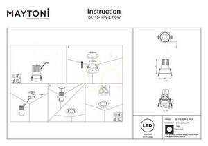 DIP-Einbauleuchte DL115-10W-2.7K-W Maytoni small 6