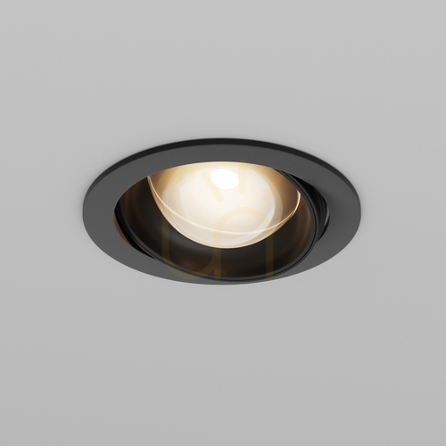 Prüfen LENS-Einbauleuchte DL105-12W3K-B IP44 Maytoni