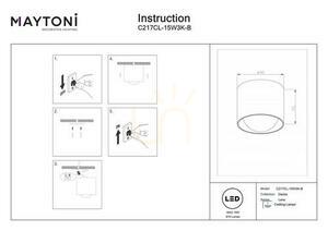 Plafond LENS C217CL-15W3K-B IP44 Maytoni 7 Plafond LENS C217CL-15W3K-B IP44 Maytoni small 7
