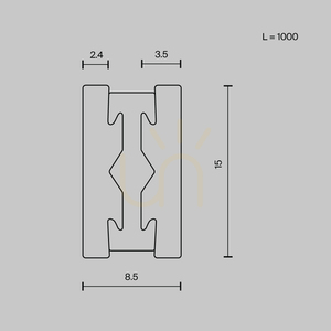 FLARITY TRX154-111B Maytoni 100 cm Lichtschiene small 6