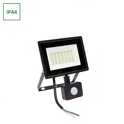 Prüfen LED-Flutlicht Noctis Lux 3 30W NW 230V IP44 150x190x53mm Schwarz Pir Bewegungsmelder