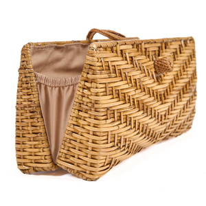 Rattan-Clutch BAZAR BIZAR The Clutch-a-lot Natur 28 cm small 15