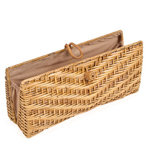 Rattan-Clutch BAZAR BIZAR The Clutch-a-lot Natur 28 cm small 17