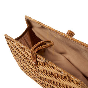 Rattan-Clutch BAZAR BIZAR The Clutch-a-lot Natur 28 cm small 5