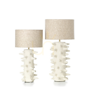 Tischlampe Spiketacular Weiß M Handmade Table Lamps small 3