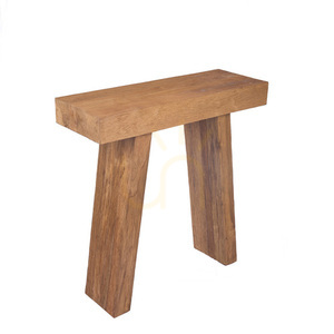 Konsolentisch Bazar Bizar The Stance aus Teakholz, Natur, 86 cm small 11
