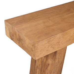 Konsolentisch Bazar Bizar The Stance aus Teakholz, Natur, 86 cm small 5