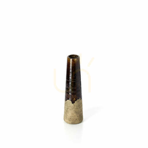 Prüfen BAZAR BIZAR Vase Amber Cone braun-beige S 39,5 cm