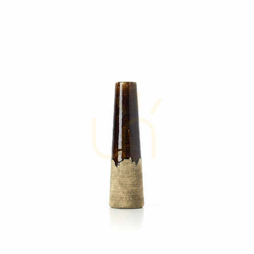 Prüfen BAZAR BIZAR Vase Amber Cone braun-beige S 39,5 cm