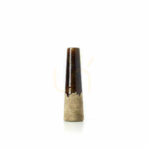 BAZAR BIZAR Vase Amber Cone braun-beige S 39,5 cm small 0