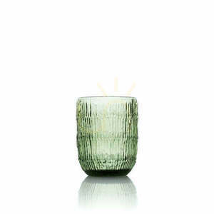 Wasserglas Moos Ripple Grün 8 cm small 0