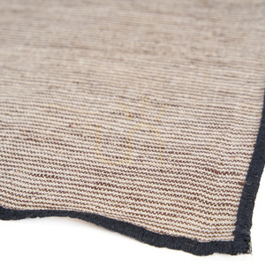 Leinen Serviette Natur Schwarz 45x45 cm small 2