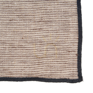Leinen Serviette Natur Schwarz 45x45 cm small 4