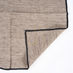 Leinen Serviette Natur Schwarz 45x45 cm small 5