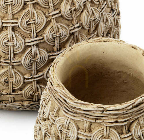 Prüfen Pflanzgefäß aus Beton The Knot XL Planters, handgefertigt