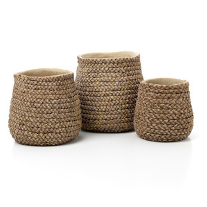 Pflanzkübel geflochten Natur M Planters small 5