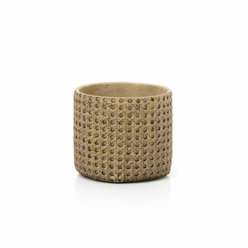 Prüfen Pflanzgefäß RattanRock Natur M Planters Handmade 16,5 x 15 cm