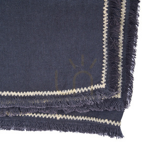 Tischdecke Toskana Schwarz Natürlich 150x300 Table Linen small 2