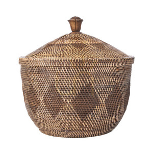 Weidenkorb naturbraun 55x52x55 cm Baskets Storage Crown small 12