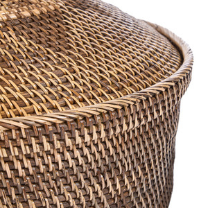 Weidenkorb naturbraun 55x52x55 cm Baskets Storage Crown small 3