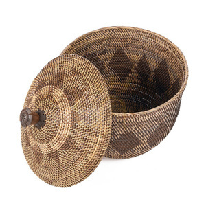 Weidenkorb naturbraun 55x52x55 cm Baskets Storage Crown small 4