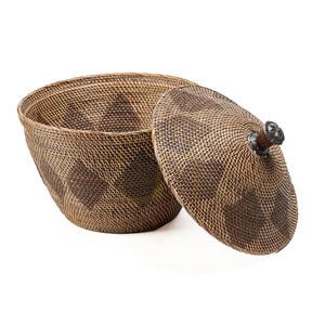 Weidenkorb naturbraun 55x52x55 cm Baskets Storage Crown small 6