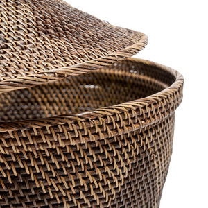 Weidenkorb naturbraun 55x52x55 cm Baskets Storage Crown small 9