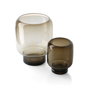 Würfelvase Braun S 15,5 x 15,5 x 19,5 cm small 2