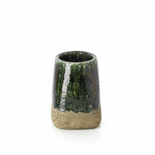 Prüfen Pflanzgefäß The Moss Konisch Beton Grün L Handmade Planters