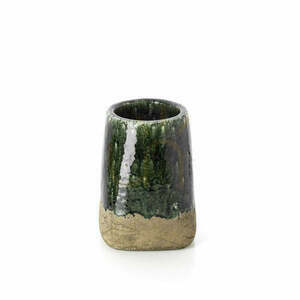 Steinzeug-Pflanztopf Bazar Bizar The Moss L, grün, 21 × 21 × 29 cm small 1
