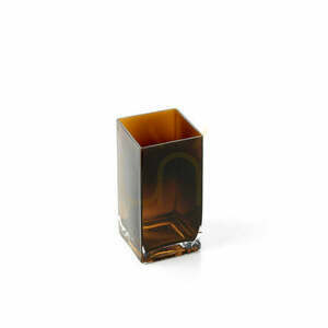 Vase Bernstein Quader Glas 20 cm, S small 1
