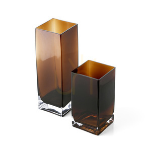 Vase Bernstein Quader Glas 20 cm, S small 3