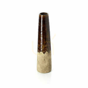 Bazar Bizar Amber Cone Concrete Brown L Steinzeugvase, 58,5 cm small 1