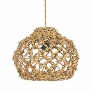 BAZAR BIZAR Banara Natural S Lampenschirm für Pendelleuchten aus Bananenblättern 35 cm small 0
