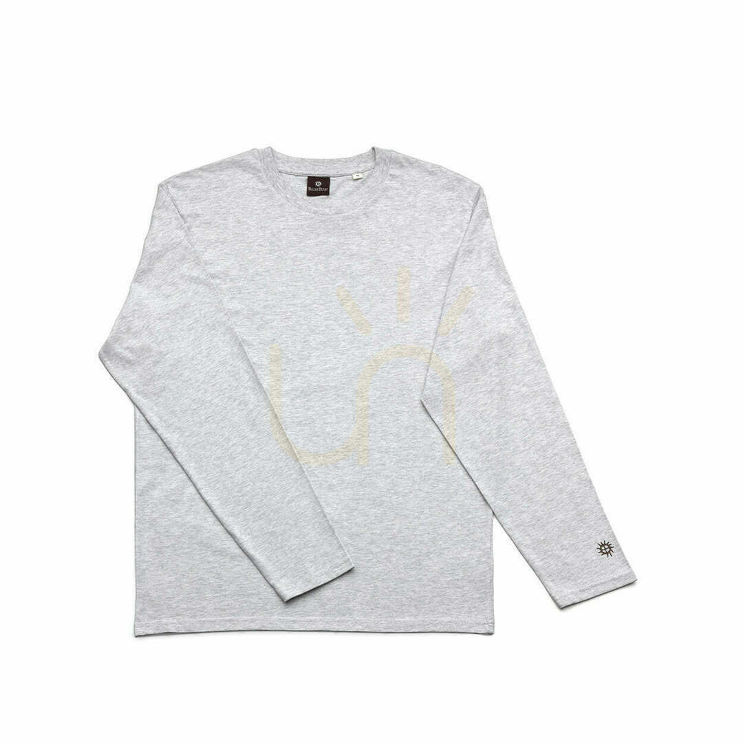 Tricou cu mânecă lungă Checkerboard Heather Grey M