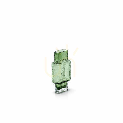 Prüfen Vase Glas grün Vintage Vert Glass Collection M