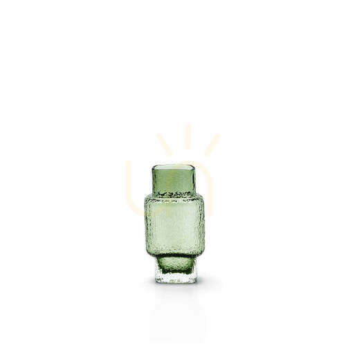 Prüfen Vase Glas grün Vintage Vert Glass Collection M