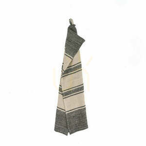 Küchentuch Leinen Natural Black 50 x 70 cm small 0