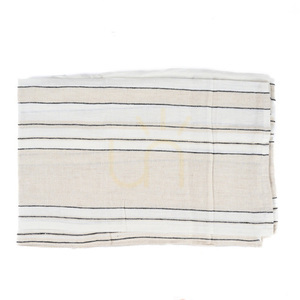 Tischdecke Provence Natural Schwarz Weiß 150x300 Table Linen small 4