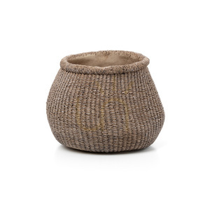 Pflanzkübel Faux-Puff Braun L Planters Handmade small 2